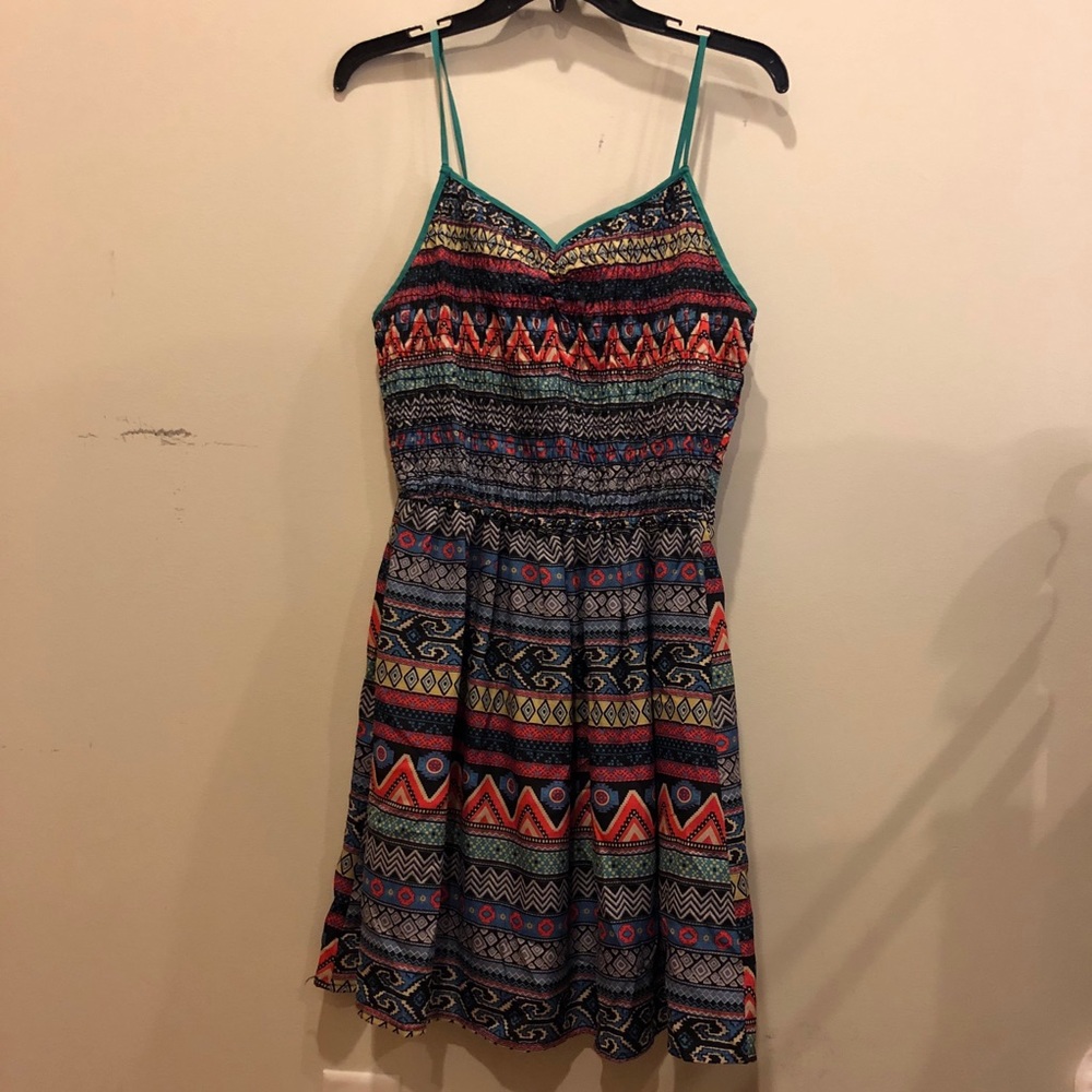 Xhiliration Colorful Patterned Dress
